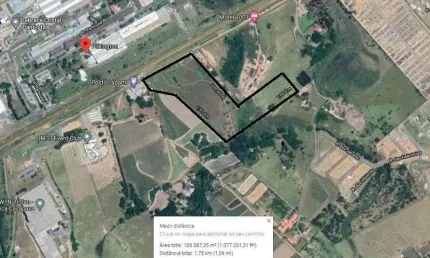 Área à venda, 100000 m² por R$ 38.500.000,00 - Santa Luzia - Caçapava/SP