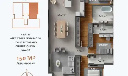 Apartamento à venda no Centro, Navegantes 