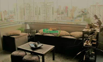Lindo apartamento 3 exclusivas suítes planejadas | ar condicionado | varanda gourmet c/ churrasqueira - 3 vagas - a venda - centro - santo andré/sp.