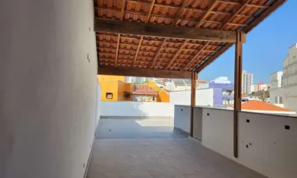 Cobertura com elevador | nova | 3 dorm | suíte | sacada | espaço gourmet | 2 vagas - próx. parque ipiranguinha - 162 mts - a venda - vila assunção - santo andré/sp.