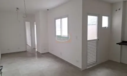 Lindo apartamento novo c/ elevador | 2 dormts | suíte | quintal | terraço | 1 vaga - 50 mts - a venda - r$ 320.000,00 - vila guarani - santo andré/sp.
