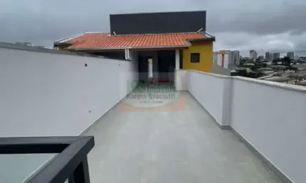 Linda cobertura a venda por r$530.000,00 |  2 dormitórios sendo 1 suíte   |  92m² | 1 vaga de garagem  |   vila são pedro  - santo andré / sp