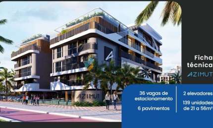 Flat com 1 quarto à venda na Rua Mar Báltico, Intermares, Cabedelo