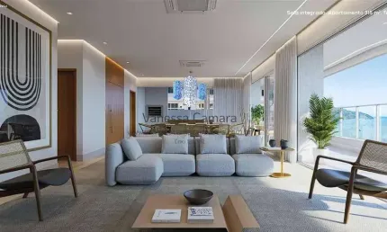 Apartamento para Venda em Santos, Gonzaga, 4 dormitórios, 4 suítes, 4 banheiros, 3 vagas