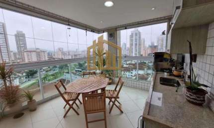 Apartamento para Venda em Santos, Pompéia, 3 dormitórios, 1 suíte, 4 banheiros, 2 vagas
