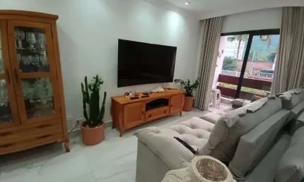 Apartamento para venda em guarujá, enseada, 2 dormitórios, 1 suíte, 2 banheiros, 1 vaga