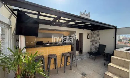 Cobertura com 2 quartos à venda no Embaré, Santos 