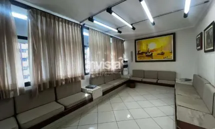 Conjunto com 4 salas na avenida ana costa em santos