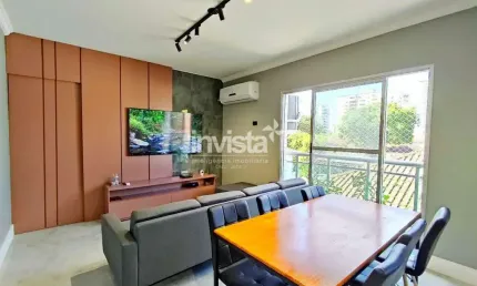 Comprar lindo apartamento porteira fechada proximo a praia na Ponta da Praia em Santos