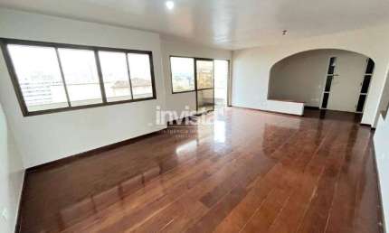 Apartamento com 3 quartos para alugar no Boqueirão, Santos 