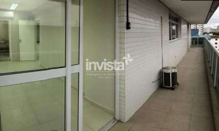 Sala comercial para alugar no Estuário, Santos 