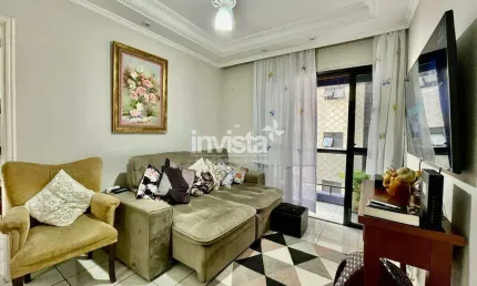 Apartamento de 2 dormitórios vista mar no bairro da Ponta da Praia em Santos