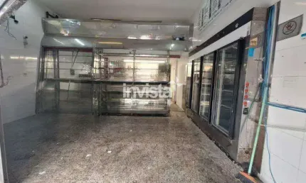 Ponto comercial para alugar no Embaré, Santos 