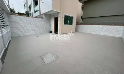 Casa Sobreposta Nova à venda, 3 Dormitórios, 4 Vagas, Campo Grande-Santos
