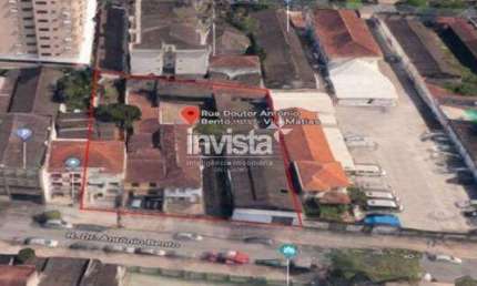 Terreno comercial para alugar na Vila Mathias, Santos 