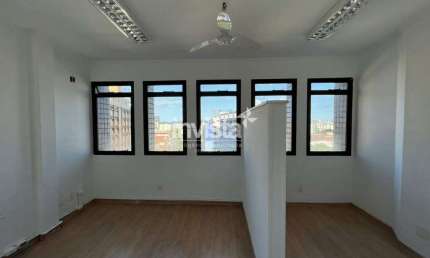 Sala comercial para alugar na Vila Mathias, Santos 