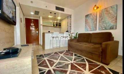 Flat com 1 quarto para alugar no Boqueirão, Santos 