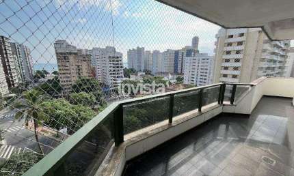 Apartamento com 4 quartos para alugar no Embaré, Santos 