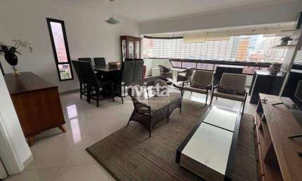 Apartamento com 3 quartos para alugar no Embaré, Santos 