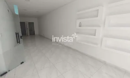 Sala comercial para alugar no Gonzaga, Santos 