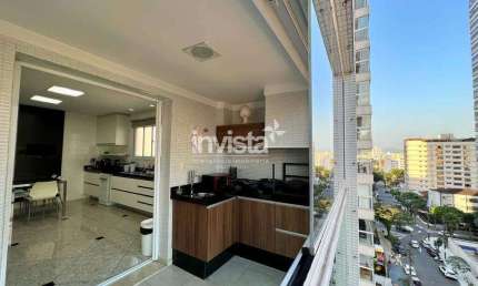 Apartamento com 3 quartos para alugar no Embaré, Santos 