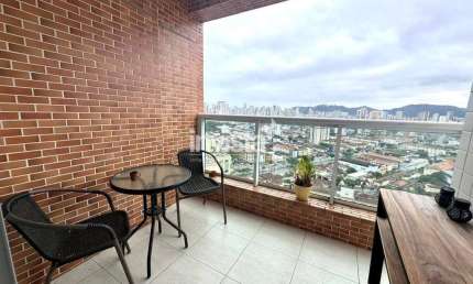 Apartamento com 1 quarto à venda no Macuco, Santos 