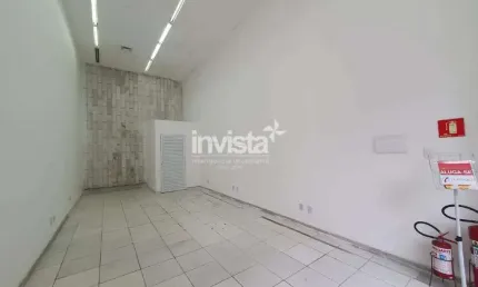 Loja Comercial Renovada: Oportunidade Imperdível no Centro de Santos!