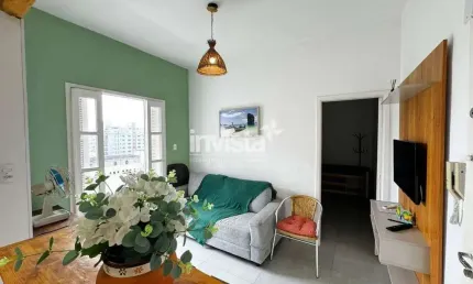Apartamento com 1 quarto à venda no Embaré, Santos 