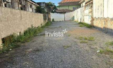 Terreno comercial para alugar no Macuco, Santos 