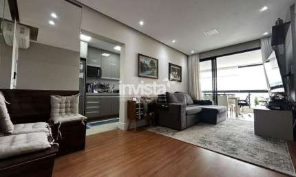 Apartamento mobiliado no bairro da Aparecida em Santos