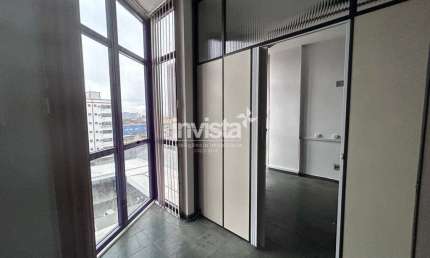 Sala comercial para alugar no Gonzaga, Santos 