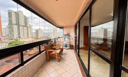 Apartamento com 3 quartos à venda no Embaré, Santos 