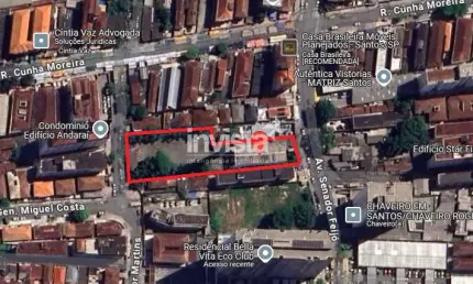 Terreno comercial para alugar no Encruzilhada, Santos 