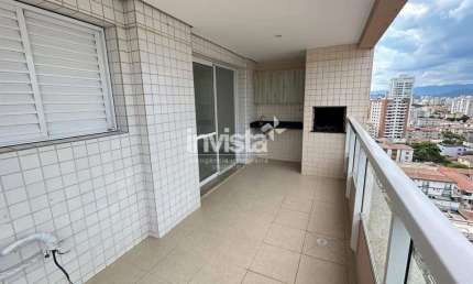 Apartamento com 3 quartos para alugar no Ponta da Praia, Santos 