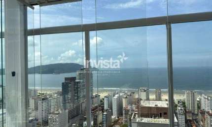 Cobertura com 4 quartos para alugar no Gonzaga, Santos 