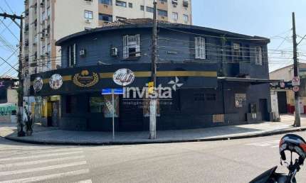 Ponto Comercial/Loja de ESQUINA na Praça Palmares em Santos