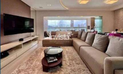 Apartamento mobiliado com 3 suítes e varanda gourmet no Gonzaga