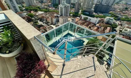 Cobertura com 4 quartos à venda no Embaré, Santos 