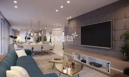 Apartamento com 4 quartos à venda no Ponta da Praia, Santos 