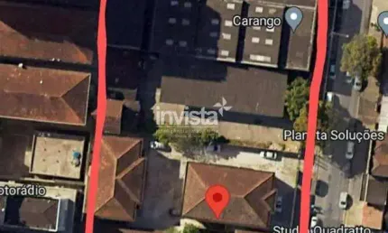 Terreno comercial para alugar na Vila Mathias, Santos 