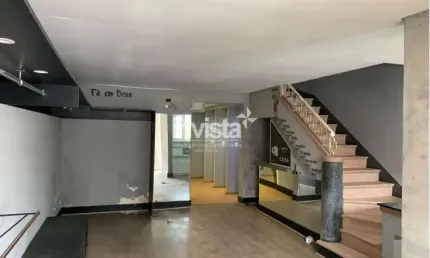 Casa comercial/ponto comercial para locação no bairro do gonzaga em santos