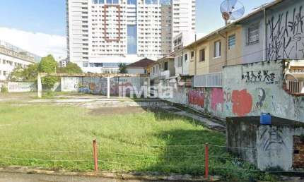 Terreno comercial para alugar na Vila Mathias, Santos 