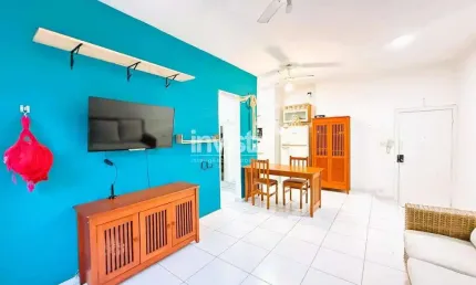 Apartamento com 1 quarto à venda no Pompéia, Santos 