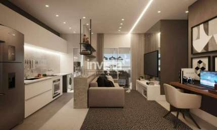 Apartamento com 2 quartos à venda no Encruzilhada, Santos 