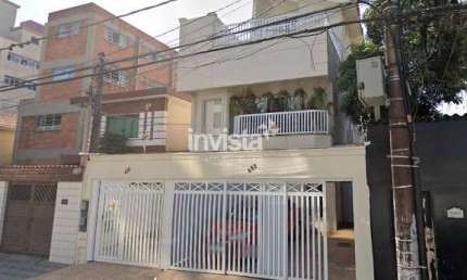 Excelente Casa Sobreposta Alta Duplex para Alugar no bairro da Aparecida em Santos
