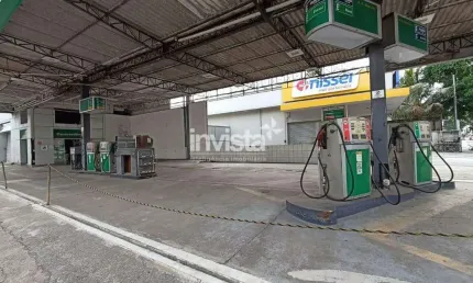 Ponto Comercial / Posto de Gasolina para Alugar com 864 m² no Embaré em Santos/SP