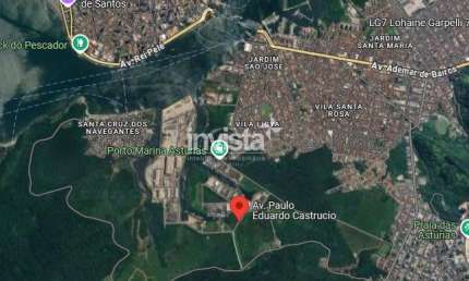 Terreno comercial para alugar no CING, Guarujá 
