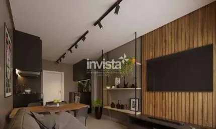 Apartamento com 1 quarto à venda no Macuco, Santos 