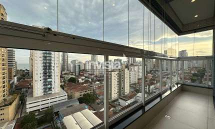 Apartamento com 3 quartos para alugar no Embaré, Santos 