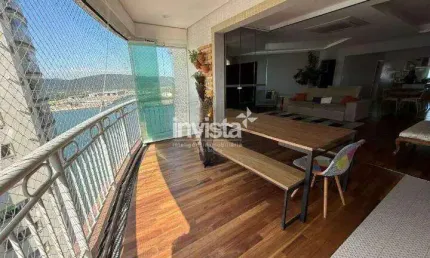 Apartamento com 3 quartos para alugar no Ponta da Praia, Santos 